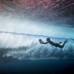 Morgan Maassen underwater